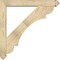 Ekena Millwork Olympic Arts and Crafts Rough Sawn Bracket w/ Offset Brace, Douglas Fir, 6"W x 40"D x 40"H BKT0604X40X40OLY03RDF - alternate 3